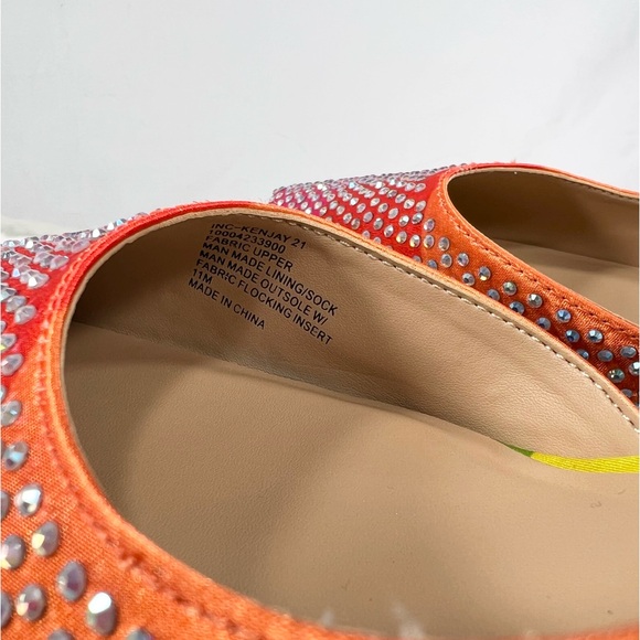 🔥 NEW Inc Rhinestone Pump Sandal Rainbow Colorful Shoe Size 11 - Picture 8 of 10